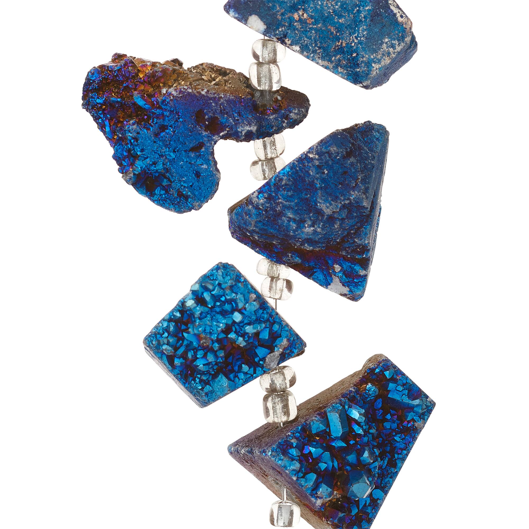 Blue Iridescent Druzy Agate Chunks by Bead Landing™